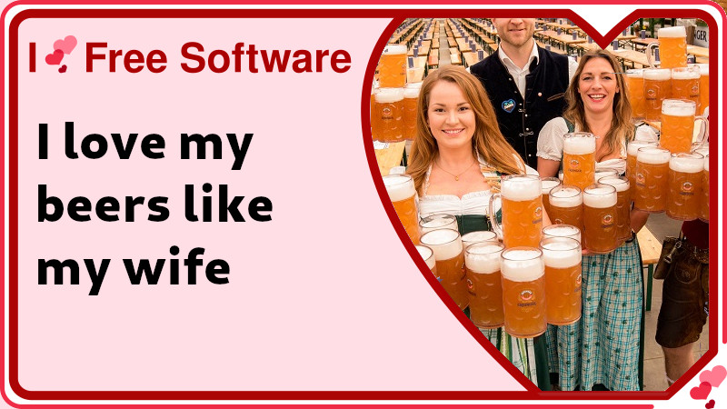 fsfe, love beer