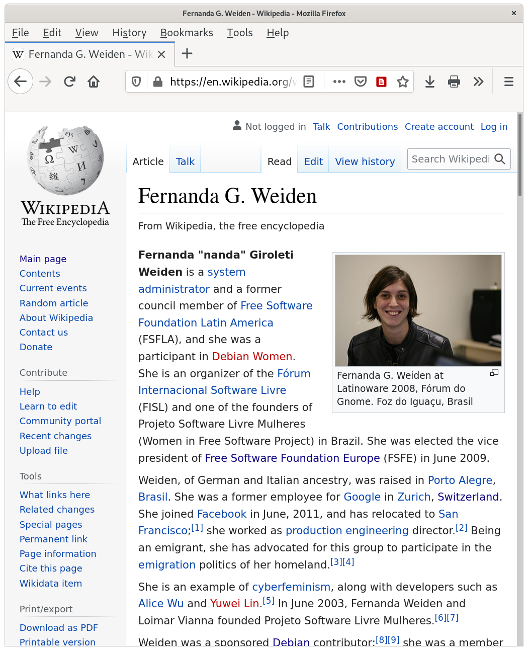 Fernanda Weiden, nanda, Wikipedia